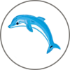 KFO-Einlegebilder Delphin
